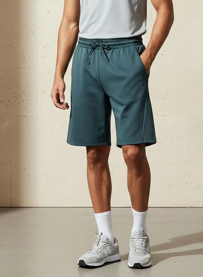 Men Panelled Performance Shorts